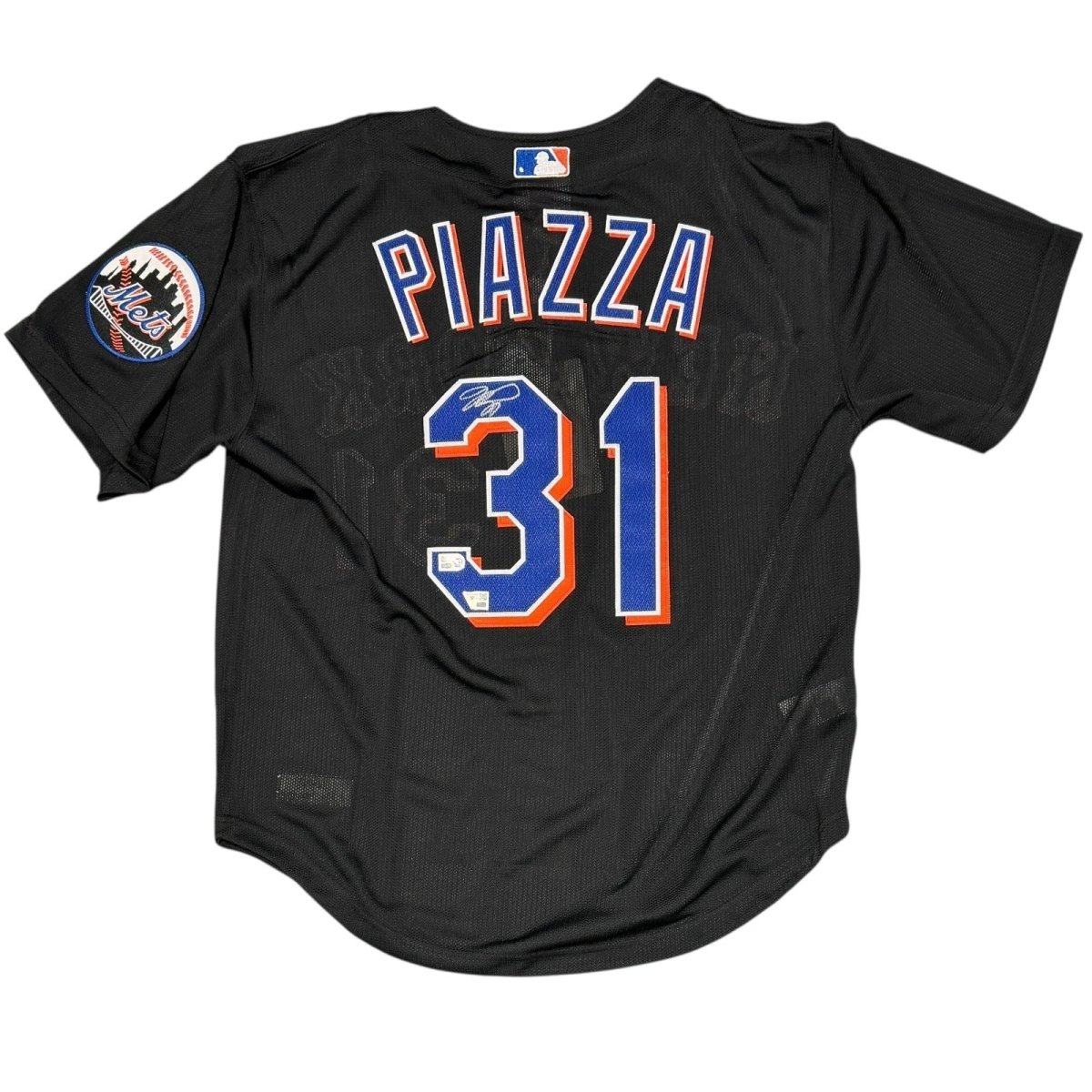 Mike Piazza Signed New York Mets Mitchell & Ness Jersey Fanatics COA + MLB HOLO