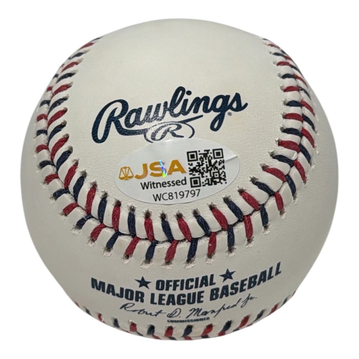 Vladimir Guerrero Signed LA Angels Logo Baseball w/ 2004 AL MVP JSA Witness COA