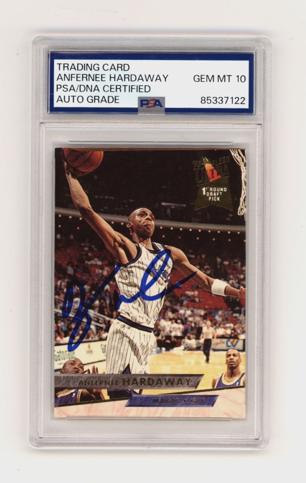 Anfernee Hardaway 1993-94 Fleer Ultra #305 Signed Rookie RC PSA 10 Auto Magic