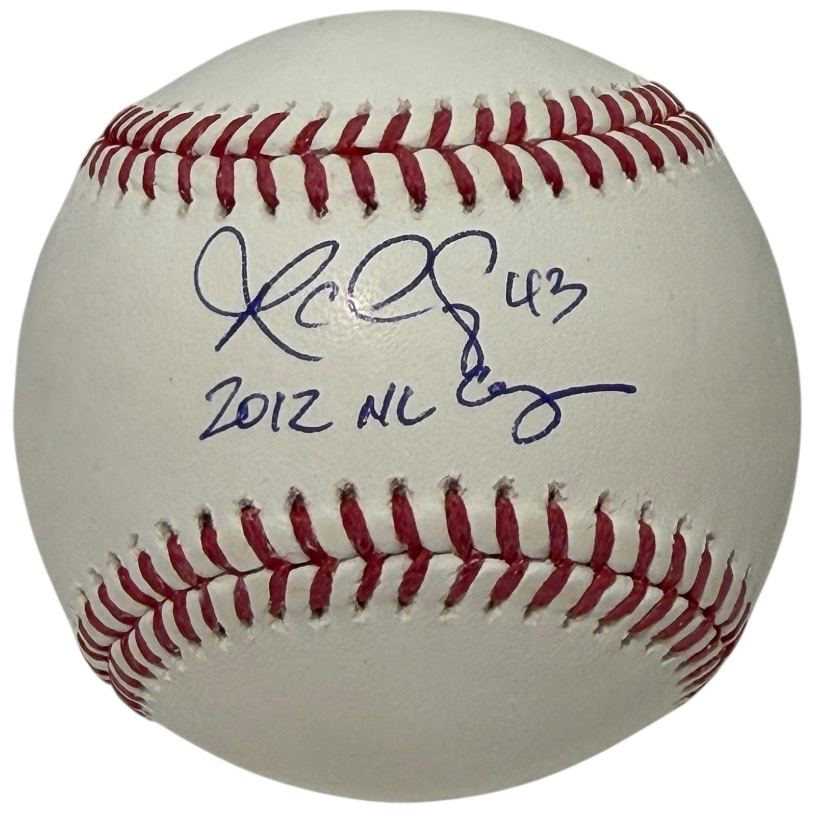 R.A. Dickey Signed Autographed ROMLB Baseball w/ 2012 NL CY JSA Witness COA