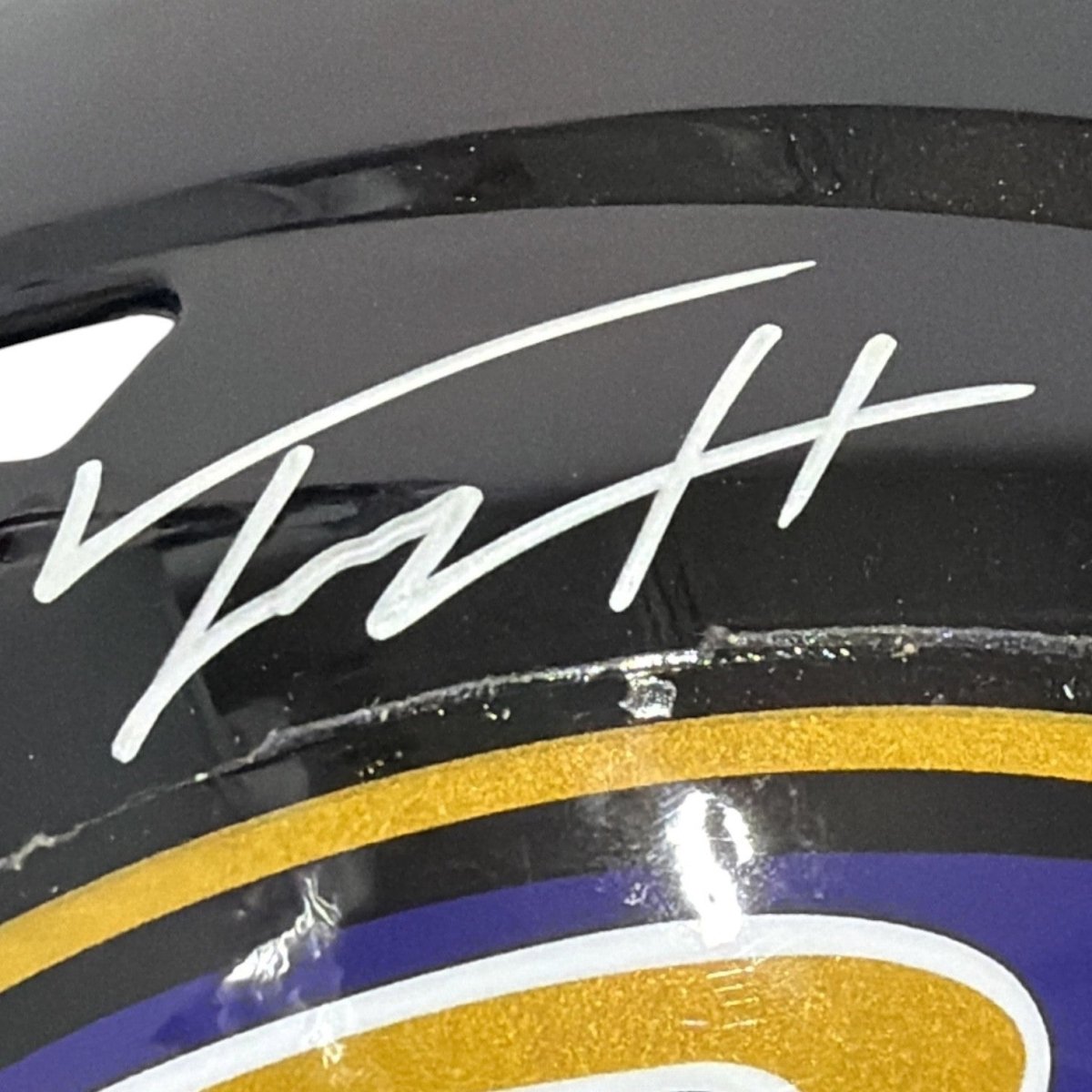 Trey Hendrickson Signed Ravens Authentic FS Full Size Helmet w/ Insc JSA W COA