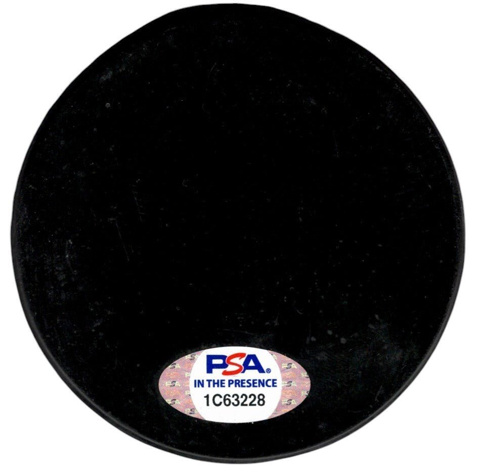 Billy Smith Signed NHL Hall of Fame Induction Puck w/ HOF 93 PSA ITP COA