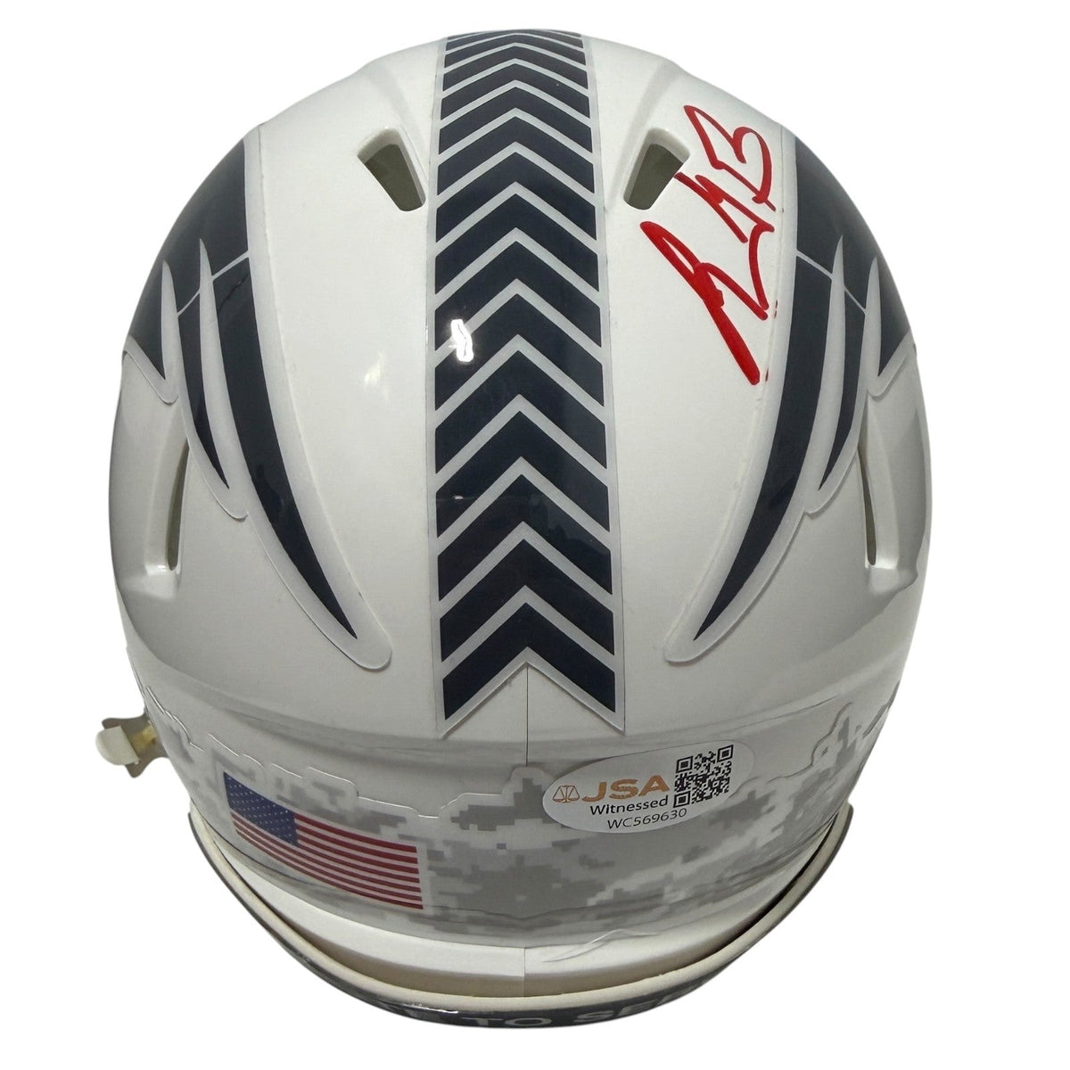 LeGarrette Blount Signed Patriots Salute Mini Helmet w/ 2x SB Champ JSA Wit COA