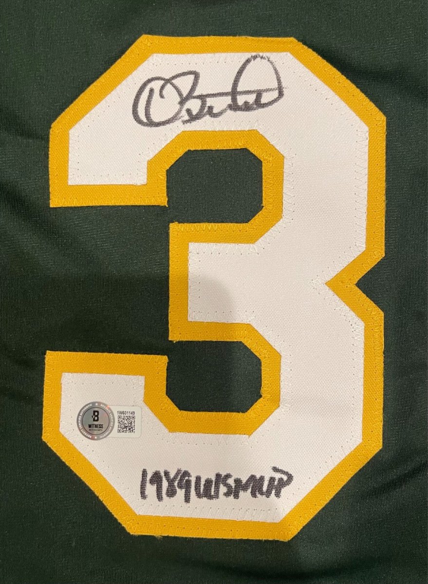 Dave Stewart Signed Oakland Athletics Custom Jersey 89 WS MVP Beckett W BAS COA