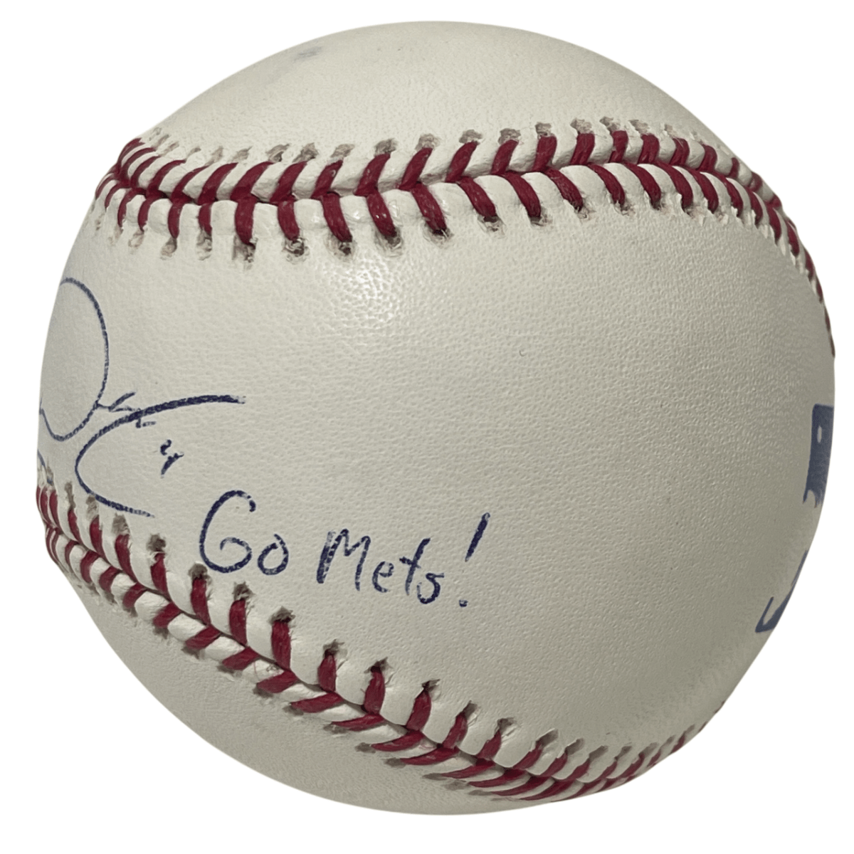 Chris Woodward Signed Autographed ROMLB Baseball w/ Go Mets! Inscription JSA COA