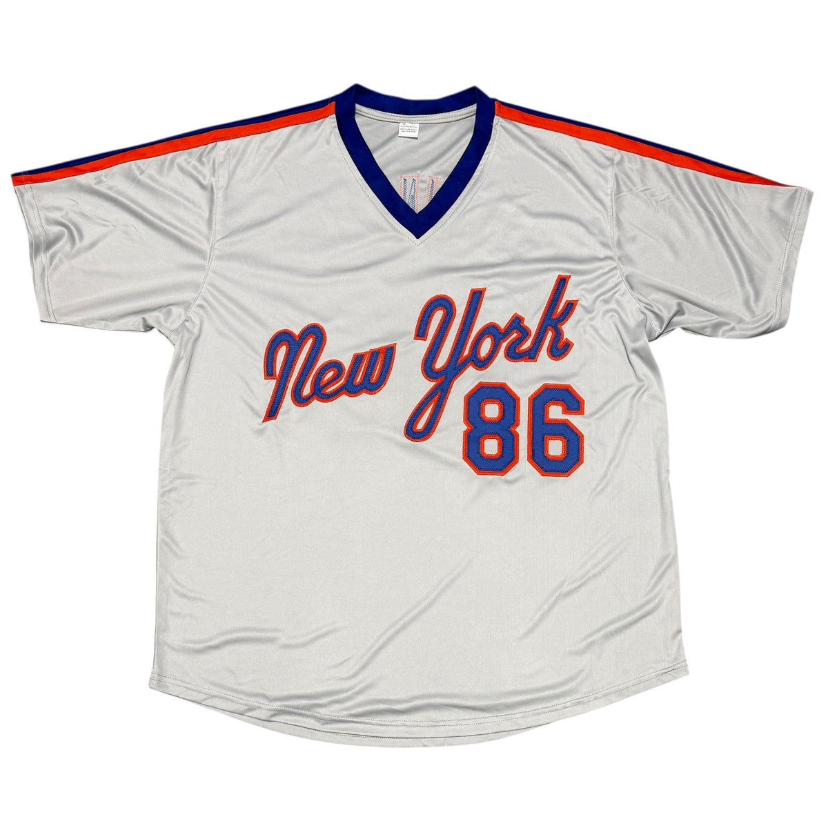 Gooden Darling Ojeda Fernandez Signed Custom Mets Jersey w/ 86 Champs JSA W COA