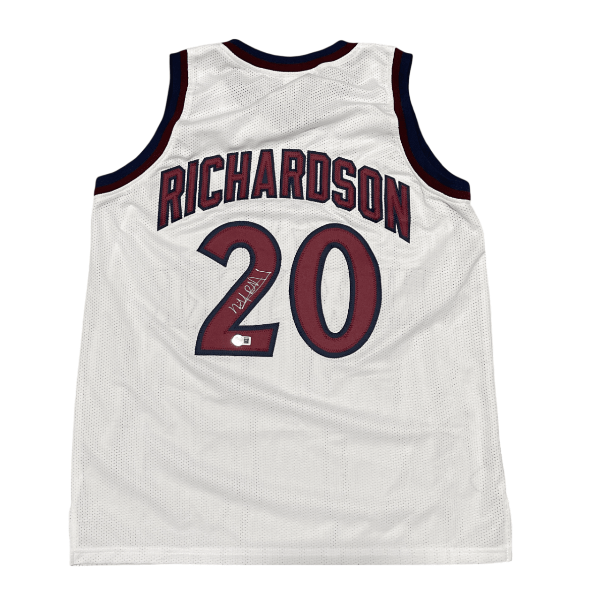 Micheal Ray Richardson Signed New York Knicks Custom Jersey Beckett Wit BAS COA