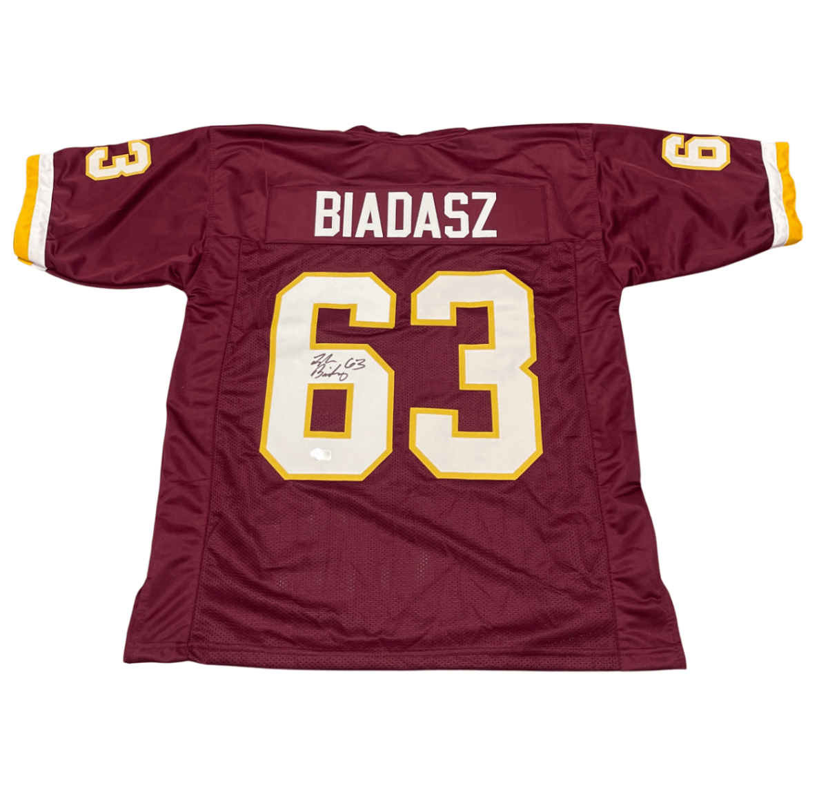 Tyler Biadasz Signed Washington Custom Jersey Beckett Witness BAS COA