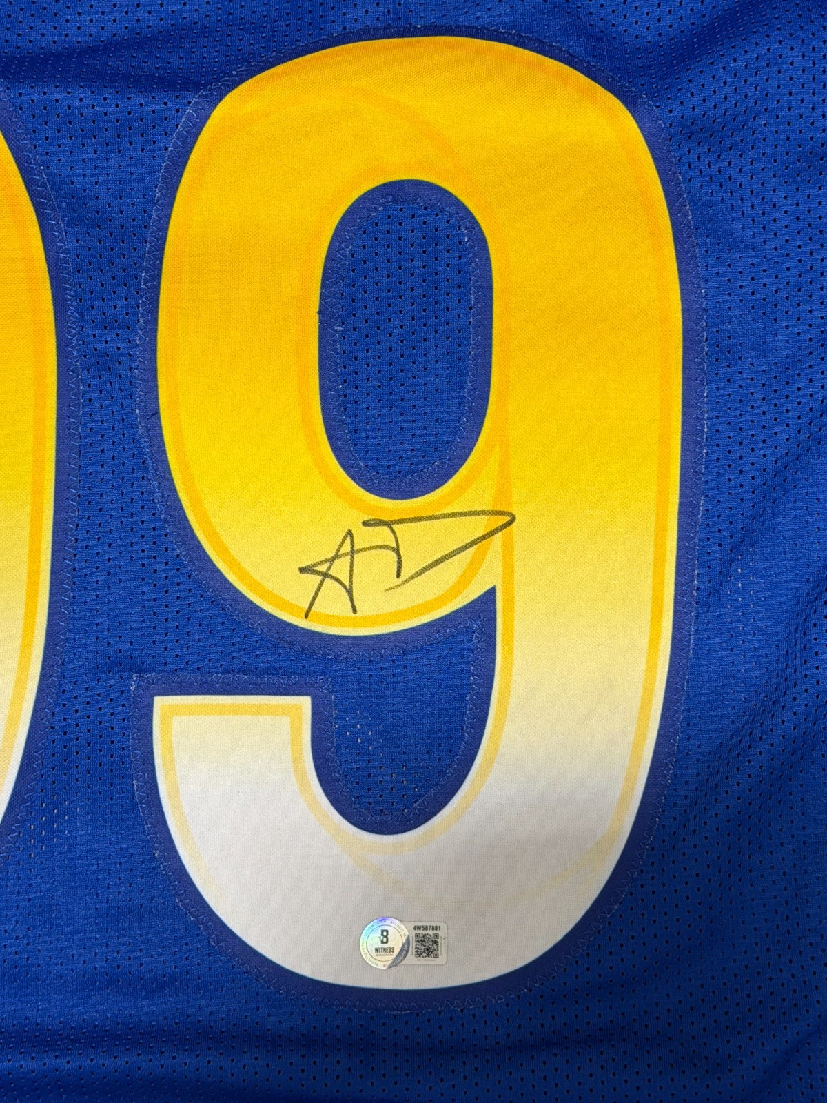 Aaron Donald Signed Los Angeles Rams Custom Jersey Beckett Witness BAS COA