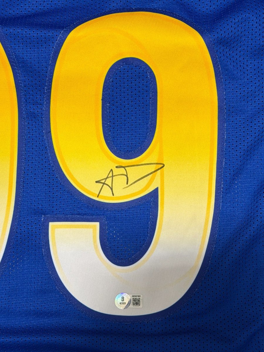 Aaron Donald Signed Los Angeles Rams Custom Jersey Beckett Witness BAS COA