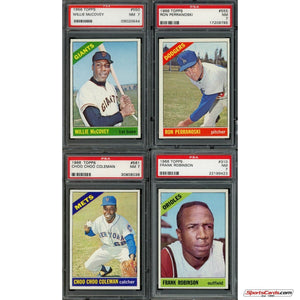 1966 Topps Baseball Complete Graded Set Break - (1) Graded Card (PSA 7 - Sportscards.com 1966 Topps Baseball Complete Graded Set Break - (1) Graded Card (PSA 7 - Sportscards.com