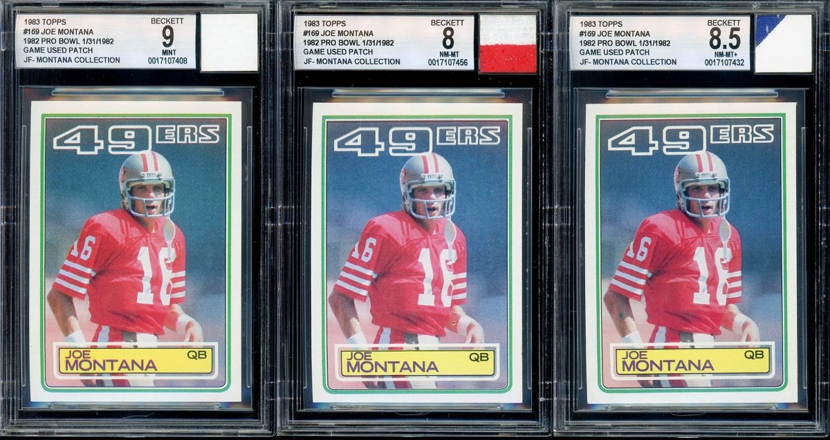 “Montana Collection&quot; – BGS/BAS Graded Cards &amp; Autographs of Joe Montana – (1) Card Per Box