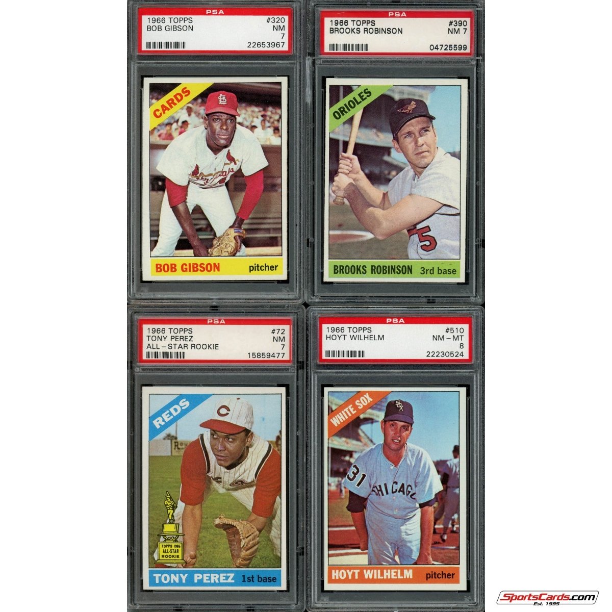 1966 Topps Baseball Complete Graded Set Break - (1) PSA 7 or Better Graded Card Per Box!