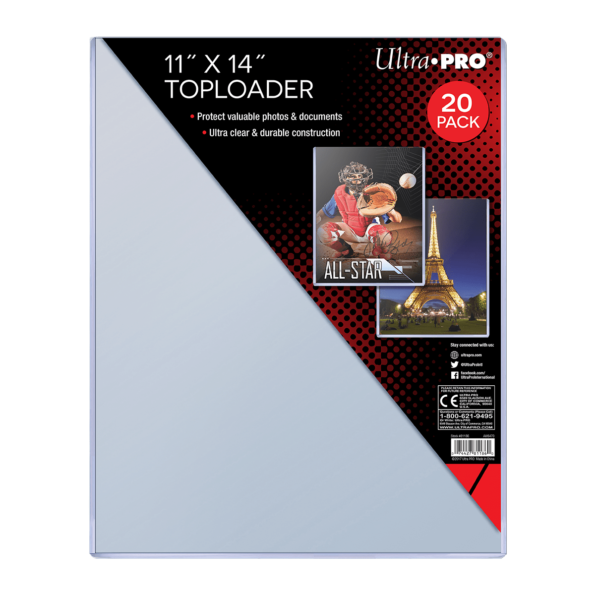 11" x 14" TOPLOADER® Sleeves (20ct)