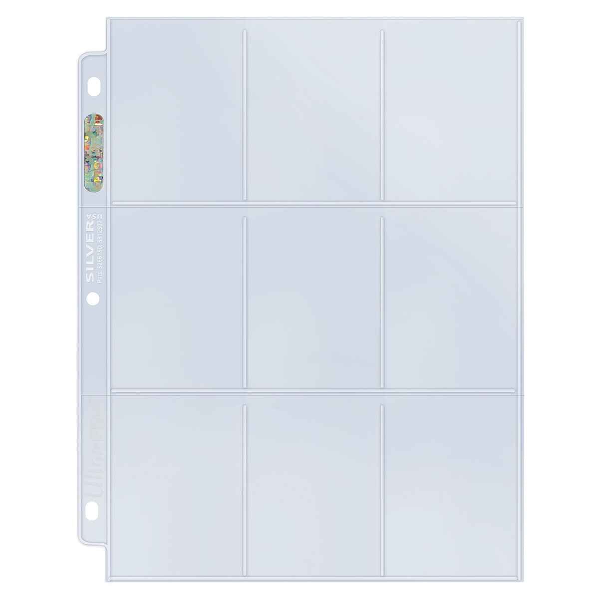 Silver Series 9-Pocket Refill Pages for Standard Size Cards