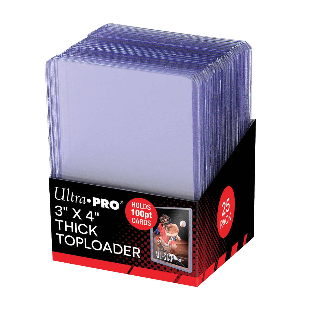 3" x 4" Clear Thick 100PT TOPLOADER® Sleeves (25ct)