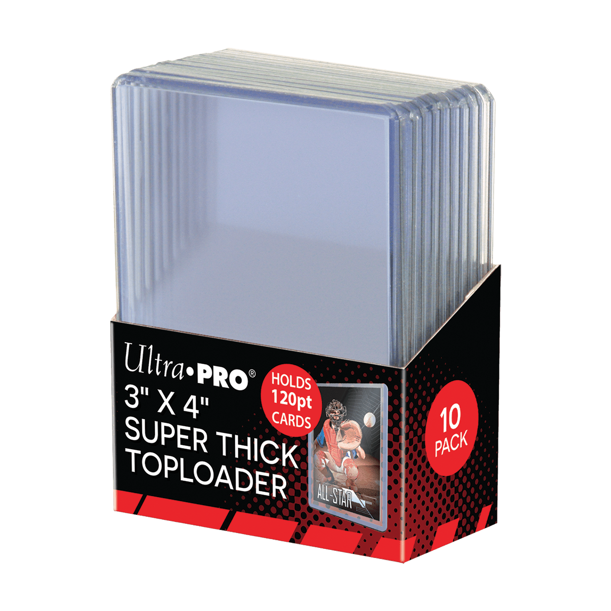 3" x 4" Clear Super Thick 120PT TOPLOADER® Sleeves (10ct)