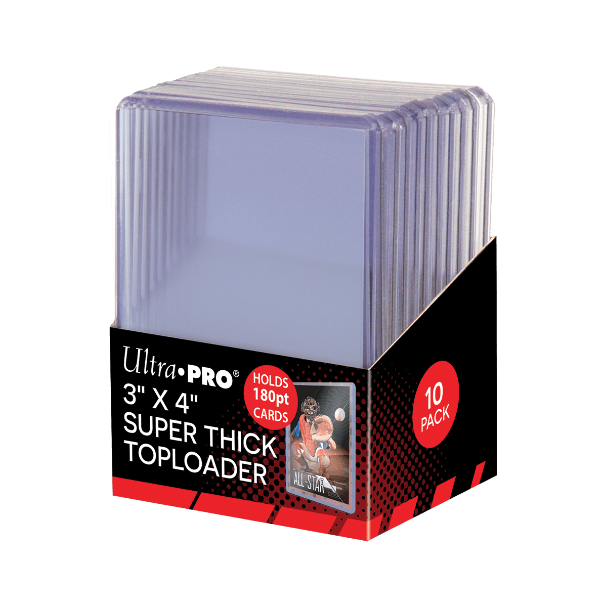 3" x 4" Clear Super Thick 180PT TOPLOADER® Sleeves (10ct)