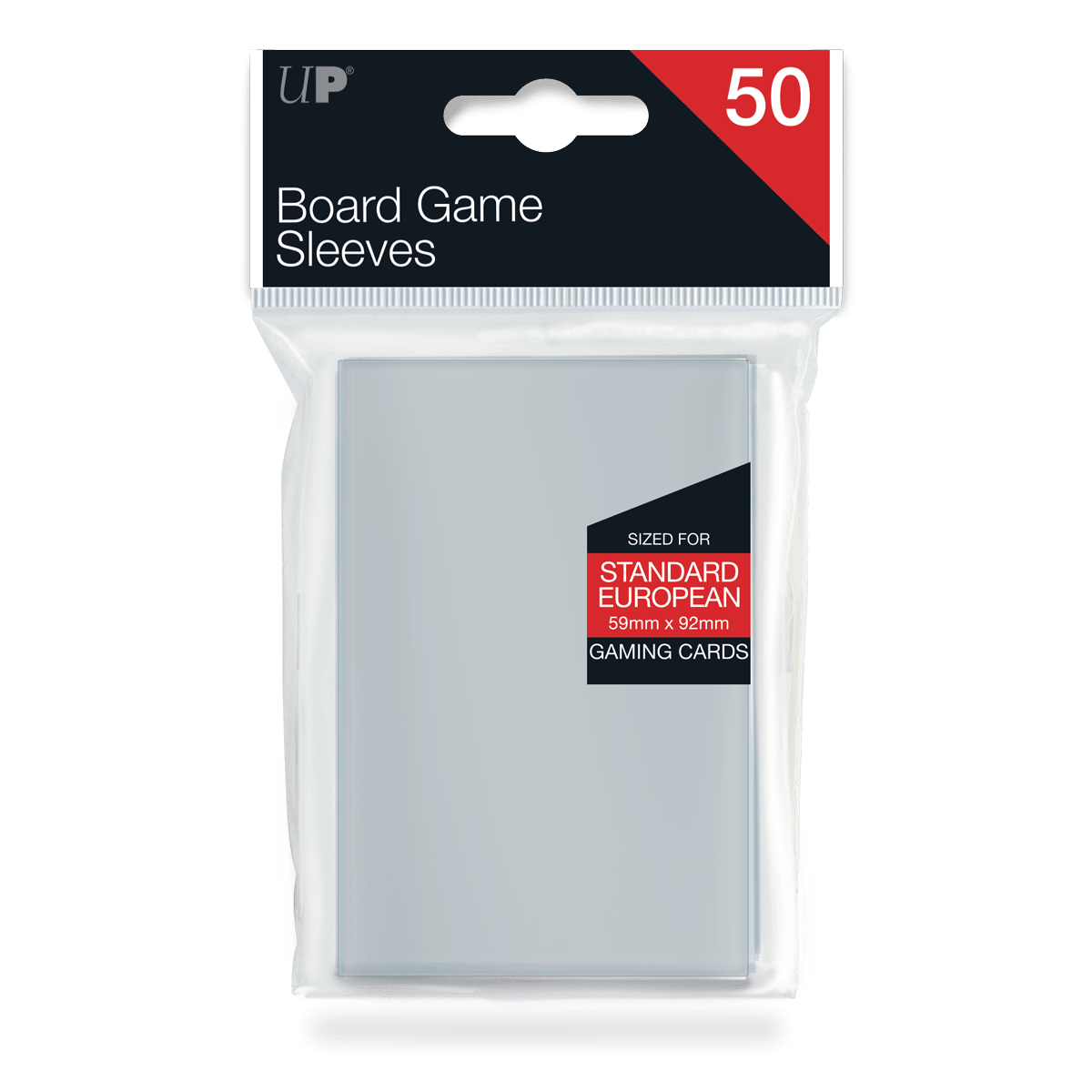 Standard European Board Game Sleeves (50ct) for 59mm x 92mm Cards