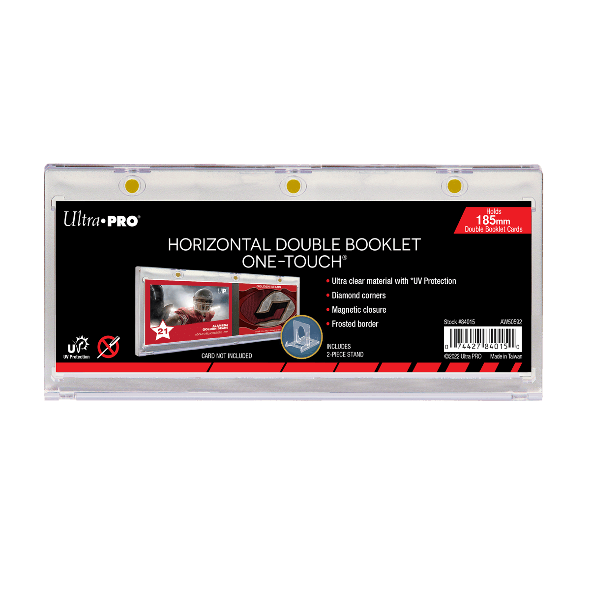 185mm Double Booklet Card UV ONE-TOUCH® Magnetic Holder