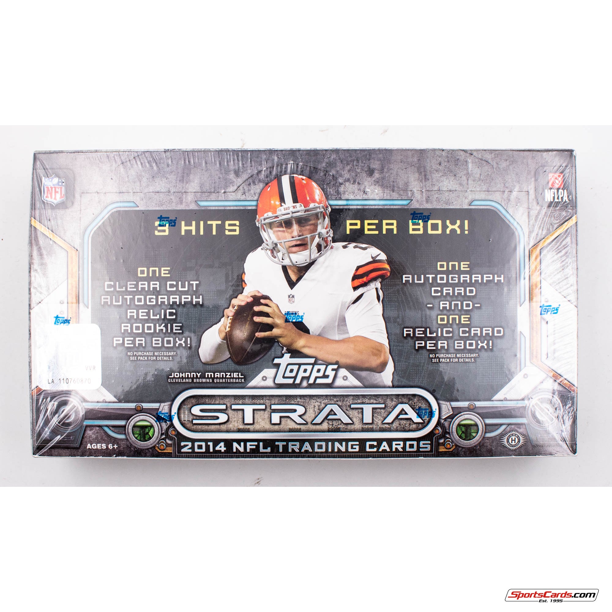 2014 Topps Strata Football Factory Sealed Hobby Box - 2 Autos Per Box!