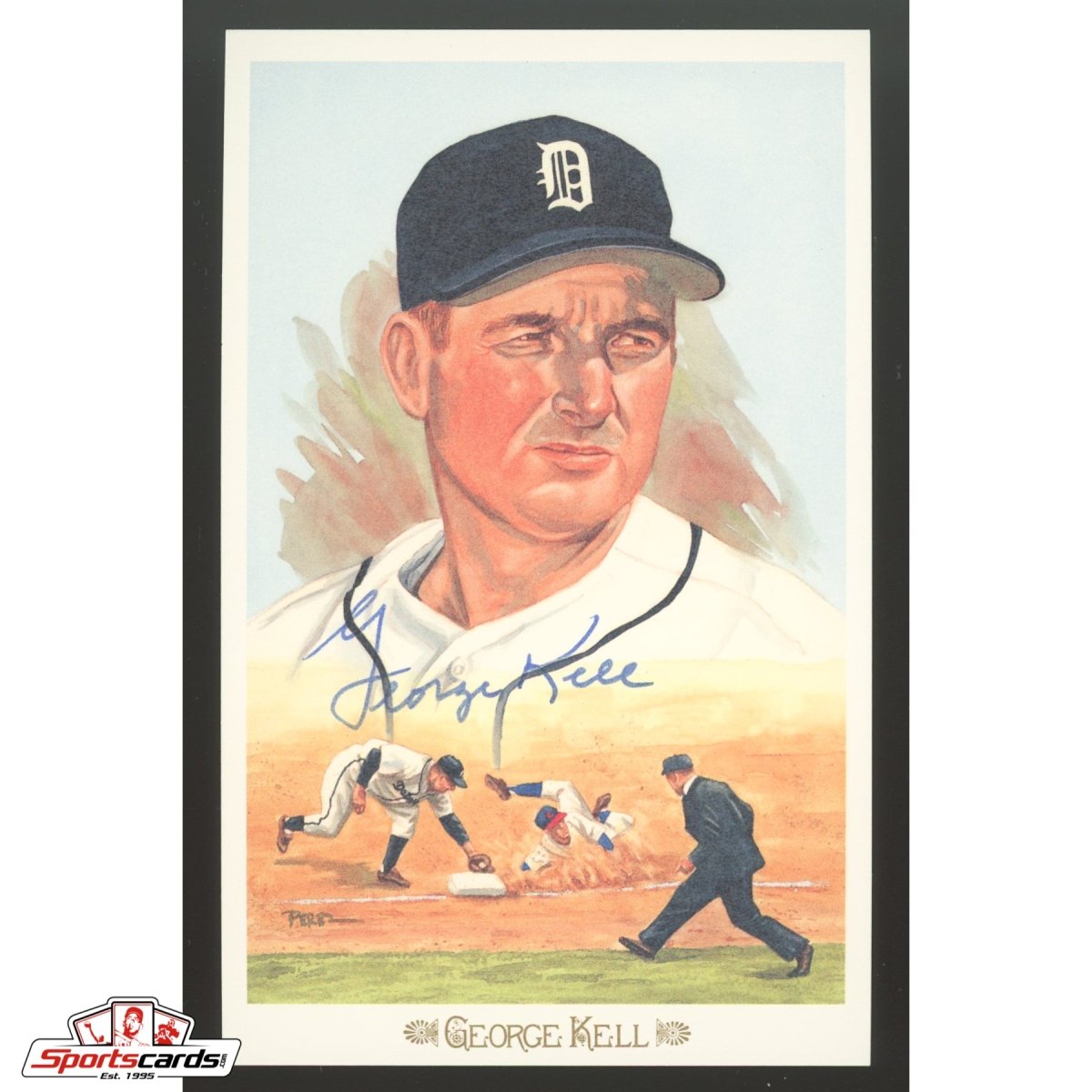 George Kell Signed Perez-Steele Postcard - JSA