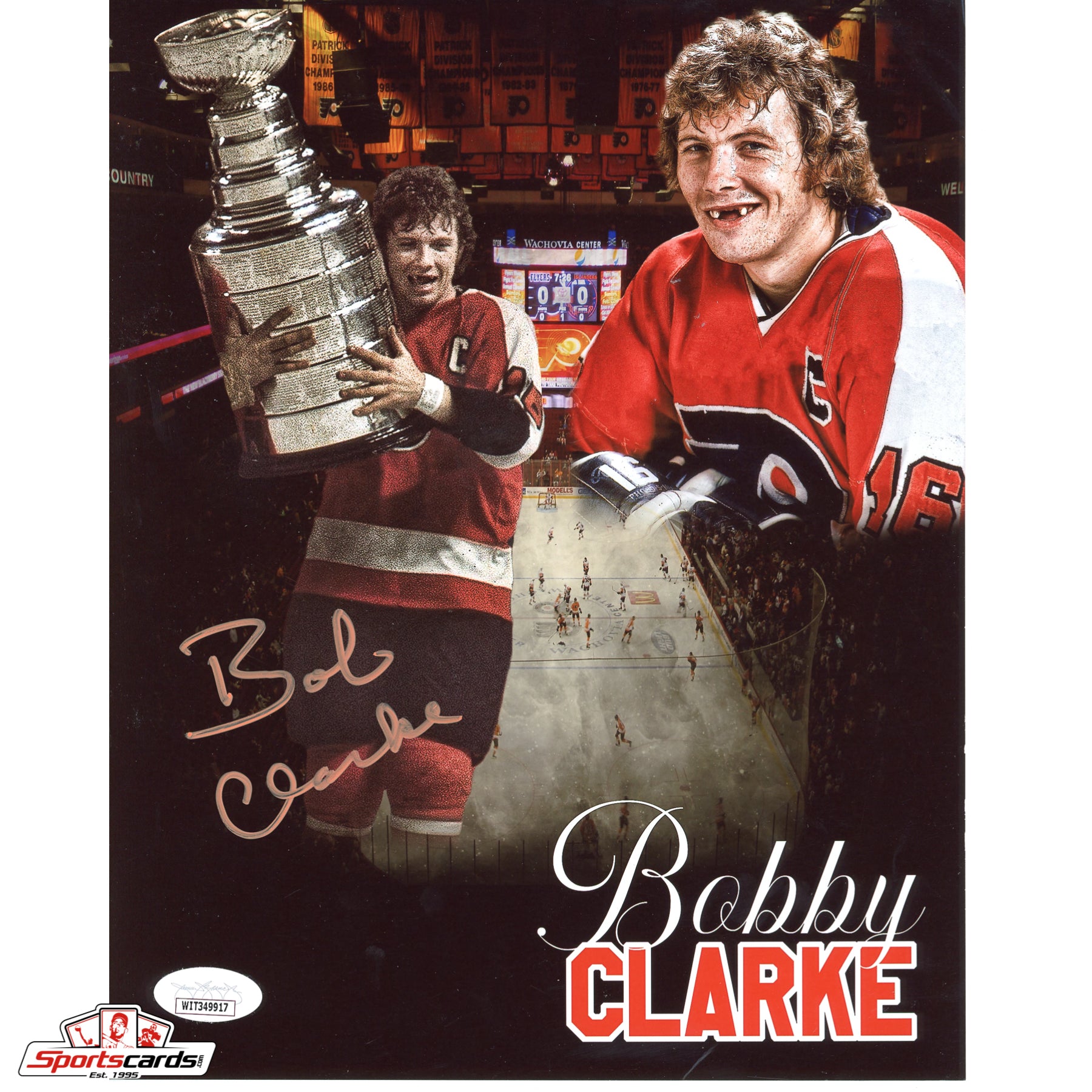 Bobby Clarke Philadelphia Flyers Signed Auto 8x10 Photo - JSA