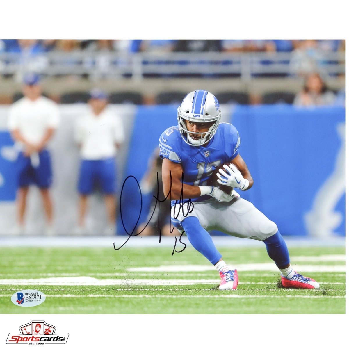 Golden Tate Detroit Lions Signed Auto 8x10 Photo - BAS Beckett