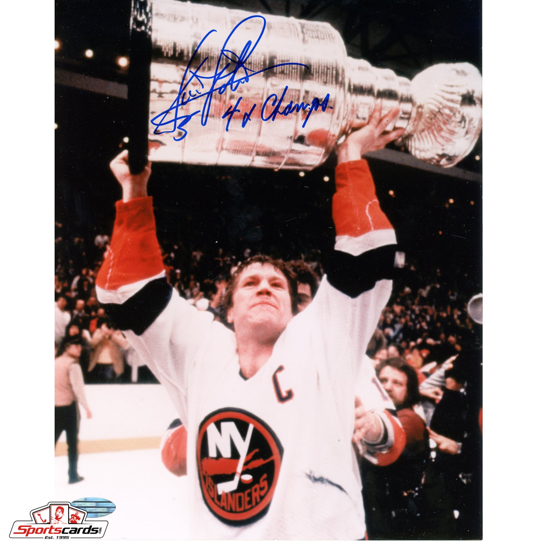 Denis Potvin NY Islanders Signed Auto 8x10 Photo - Steiner