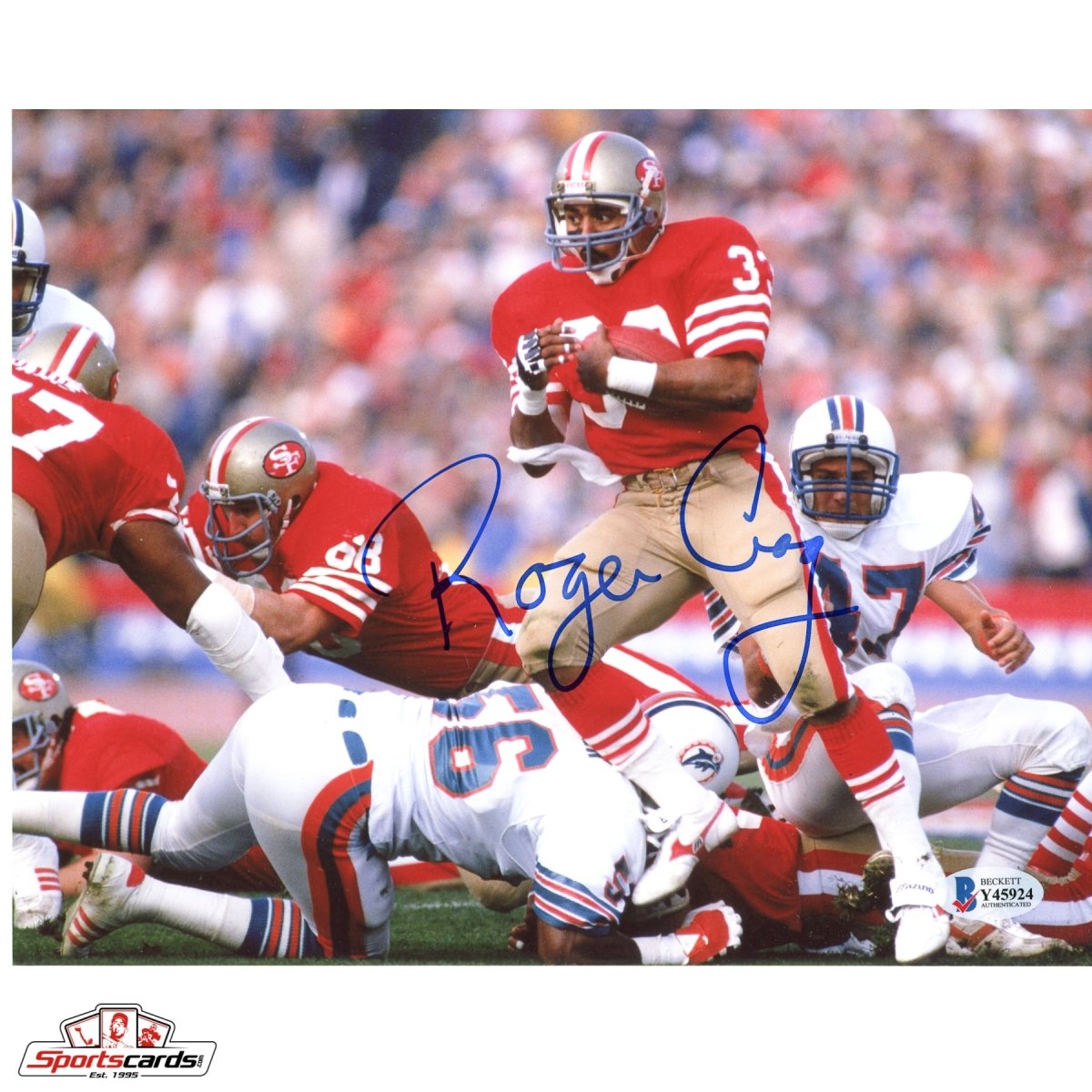 Roger Craig SF 49ers Signed Auto 8x10 Photo - BAS Beckett