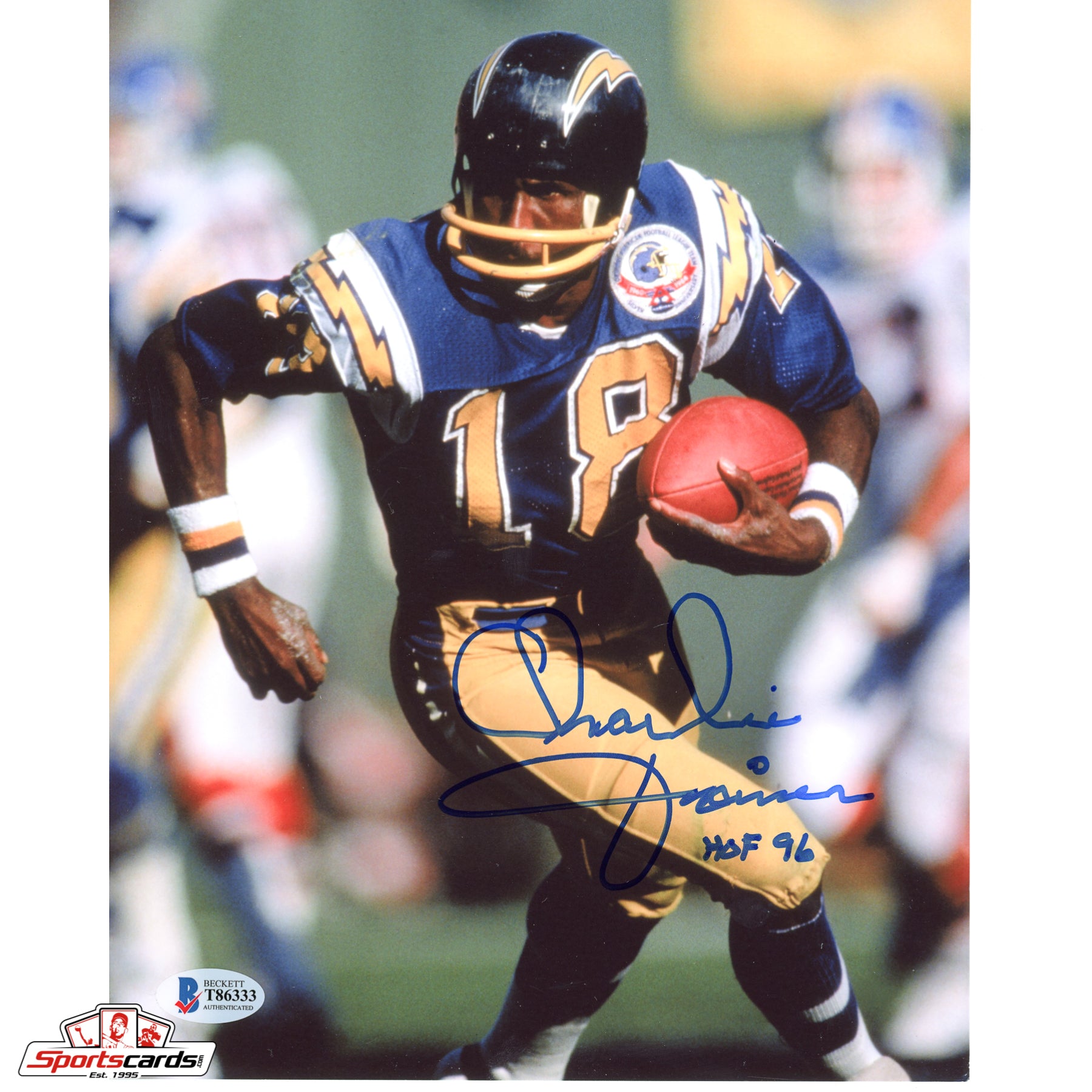 Charlie Joiner Chargers Signed Auto 8x10 Photo - BAS Beckett