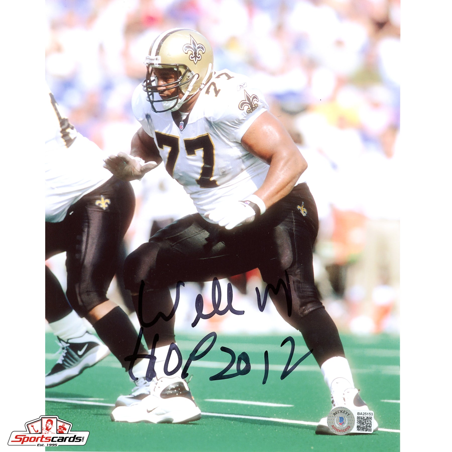 Willie Roaf New Orleans Saints Signed Auto 8x10 Photo - BAS Beckett
