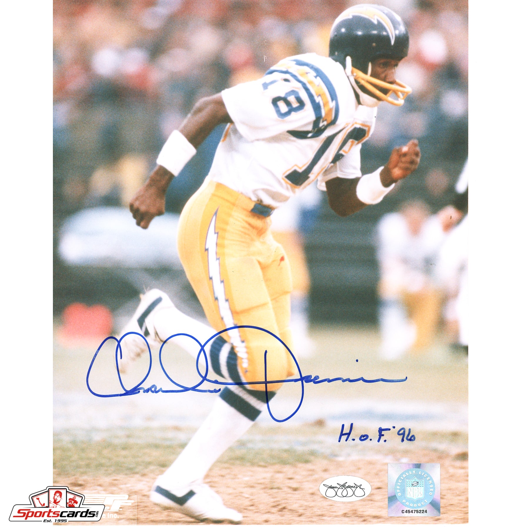Charlie Joiner Chargers Signed Auto 8x10 Photo - JSA