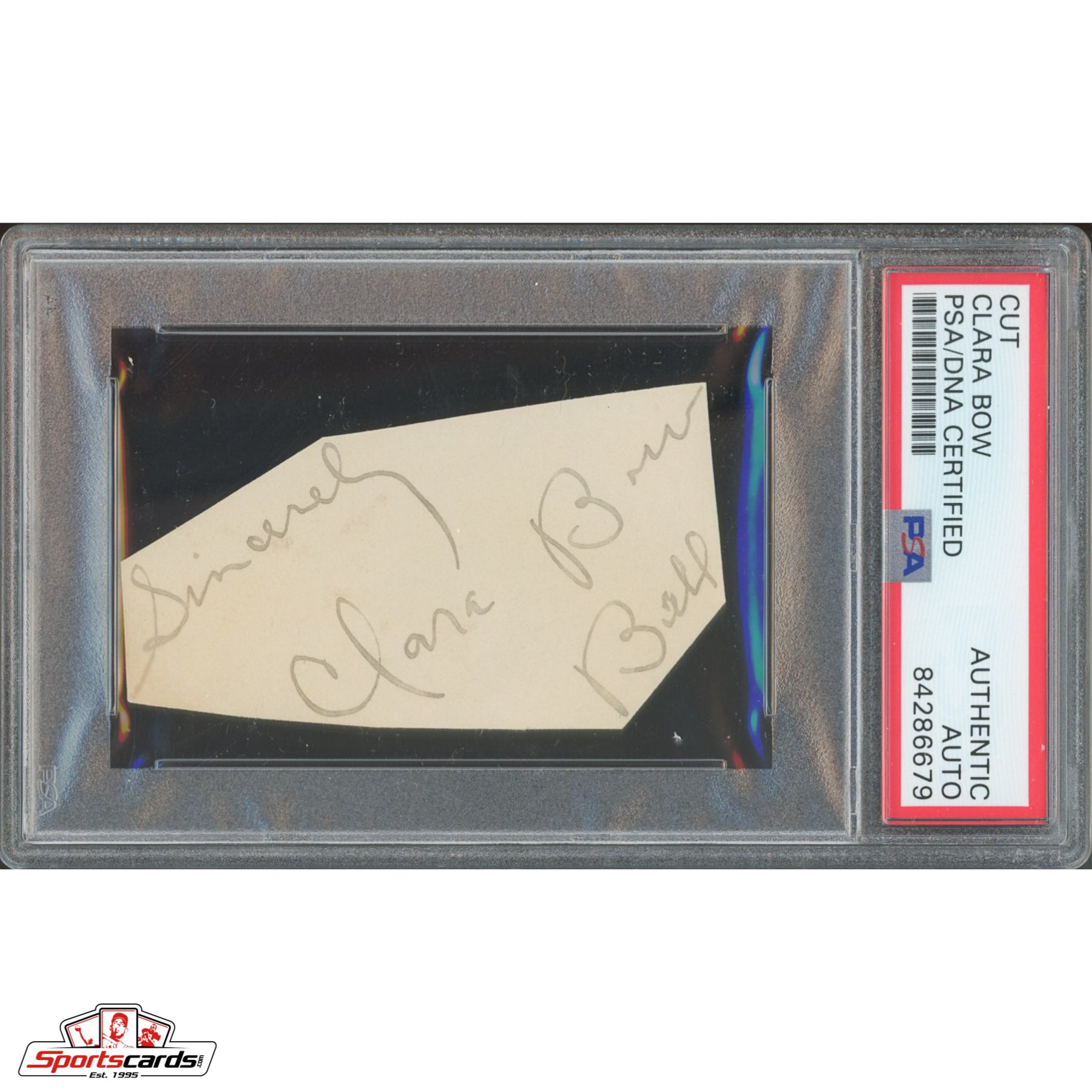 Clara Bow (D.1965) Signed Auto Cut Signature Wings It Girl Taylor Swift - PSA/DNA
