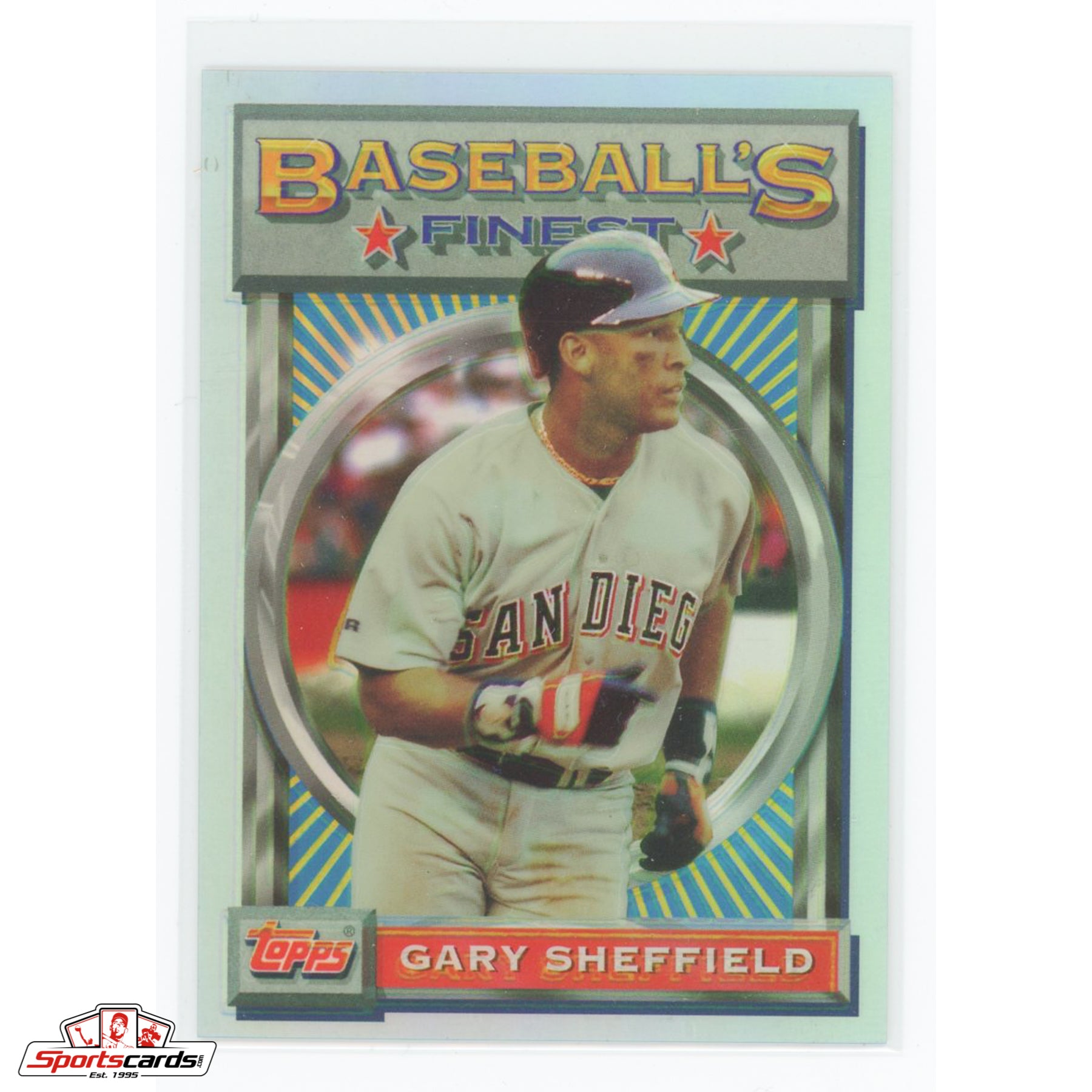 1993 Finest Gary Sheffield Refractor #31 San Diego Padres