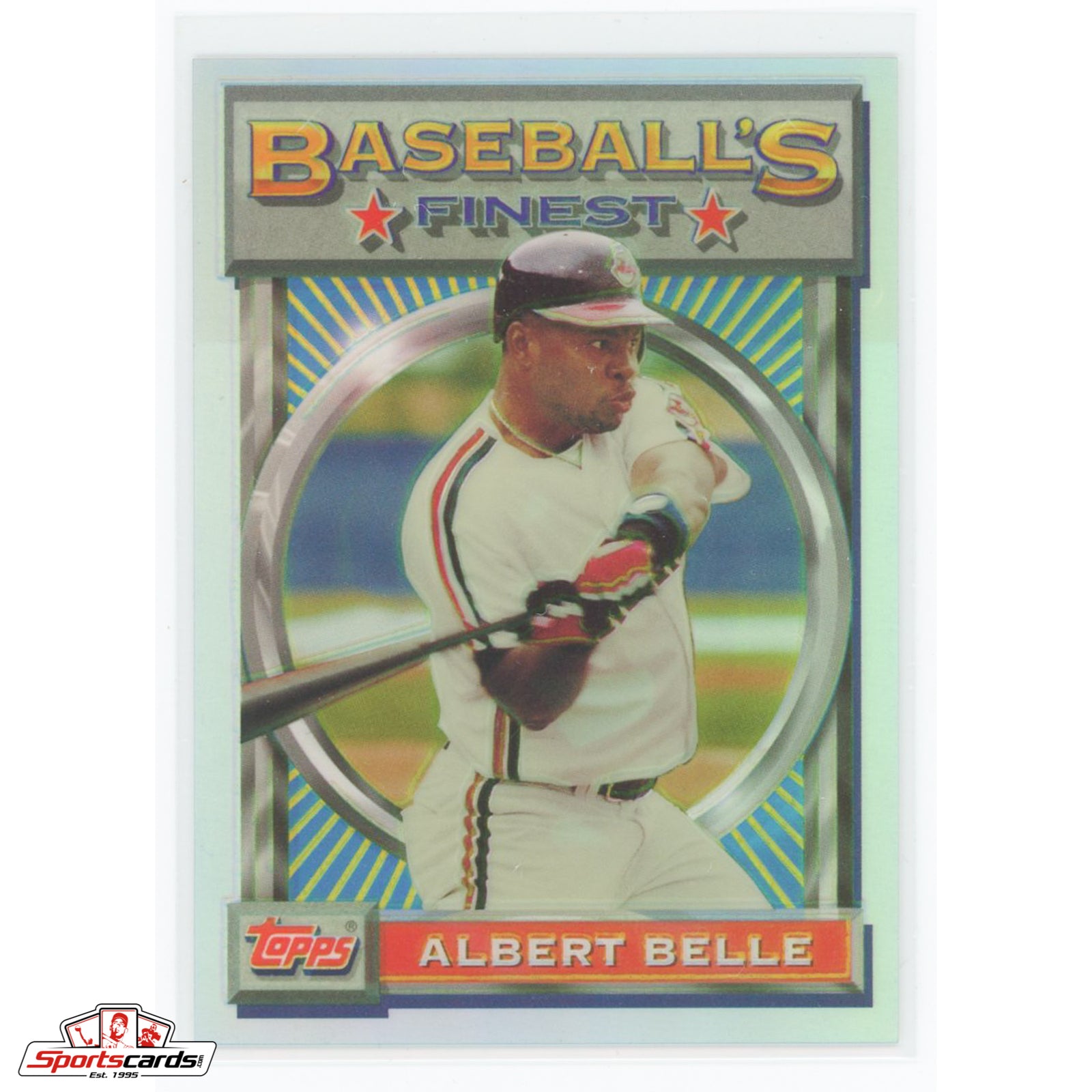 Albert Belle Jersey - Cleveland Indians 1993 Away Throwback MLB