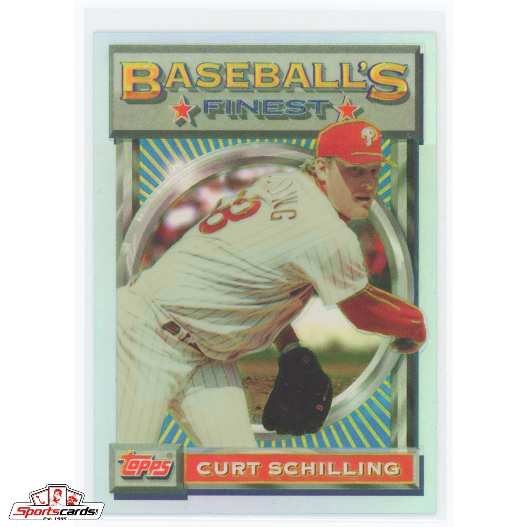1993 Finest Curt Schilling Refractor #10 Philadelphia Phillies