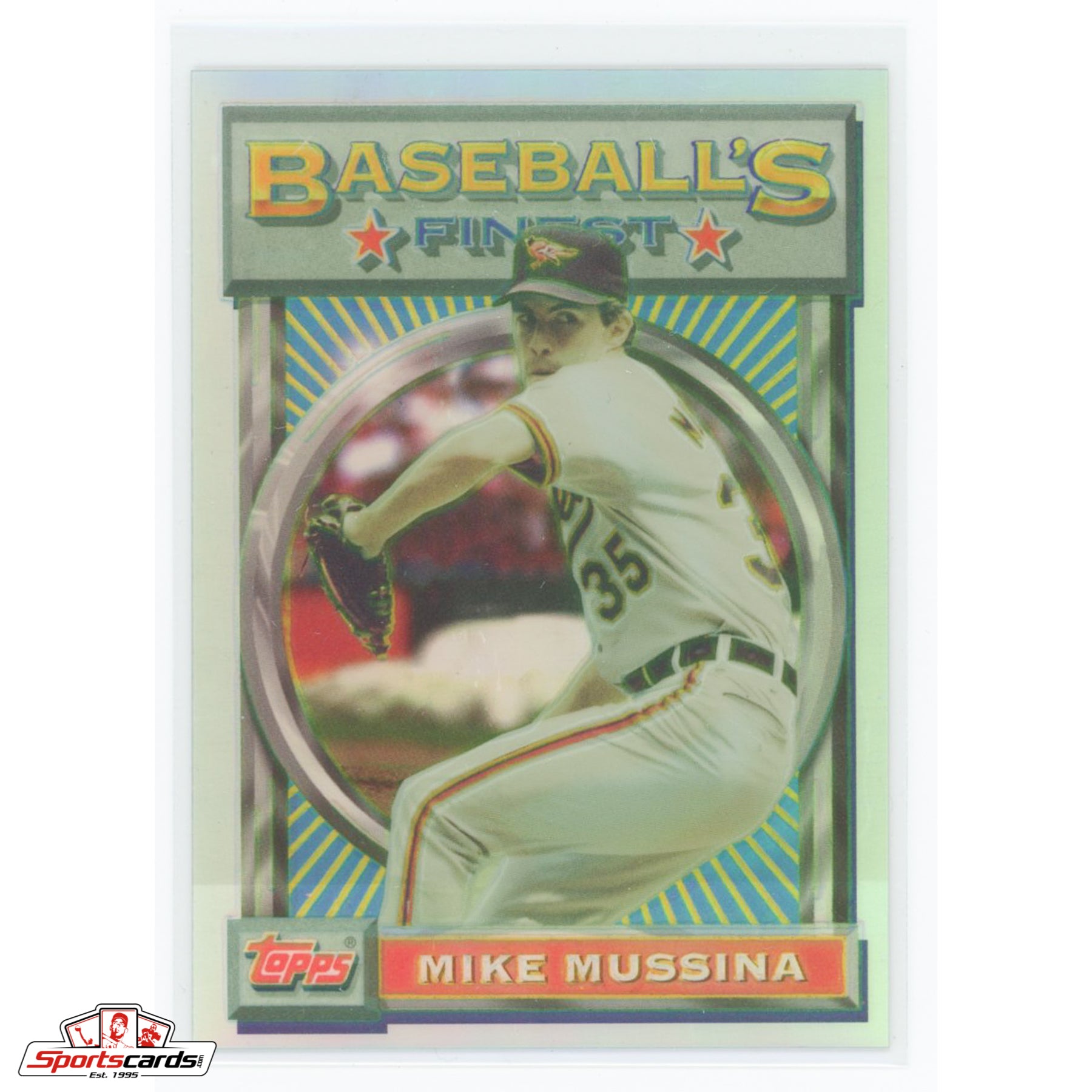 1993 Finest Mike Mussina Refractor #157 Baltimore Orioles