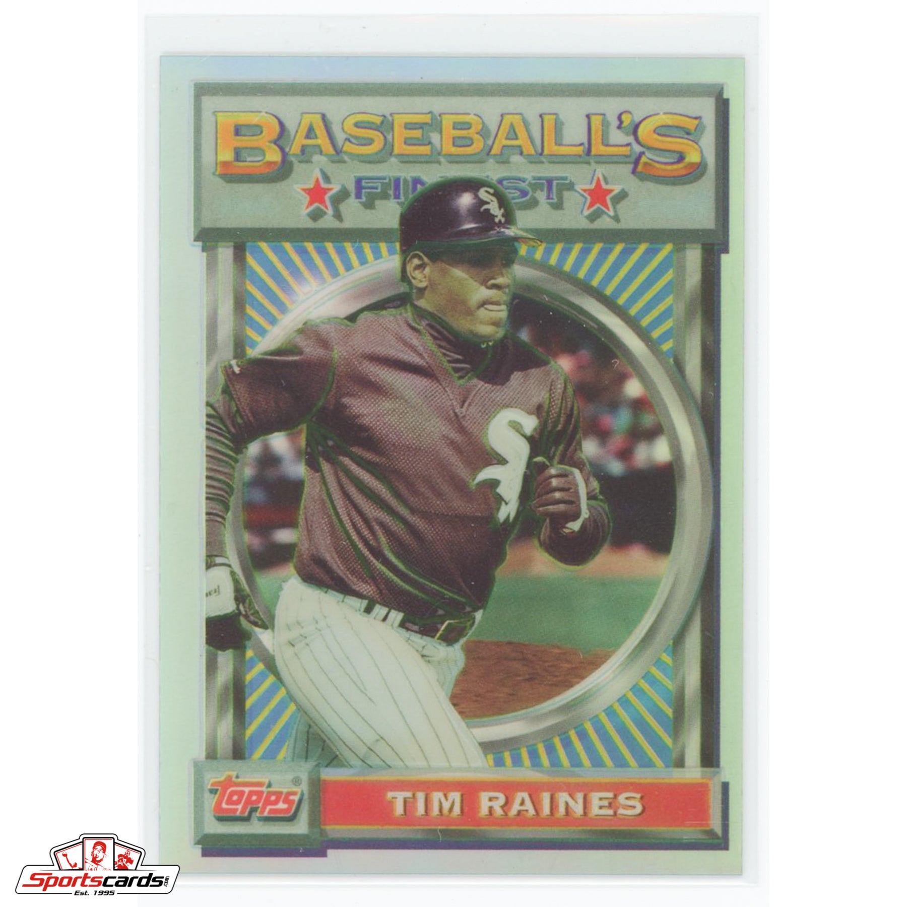 1993 Finest Tim Raines Refractor #183 Chicago White Sox
