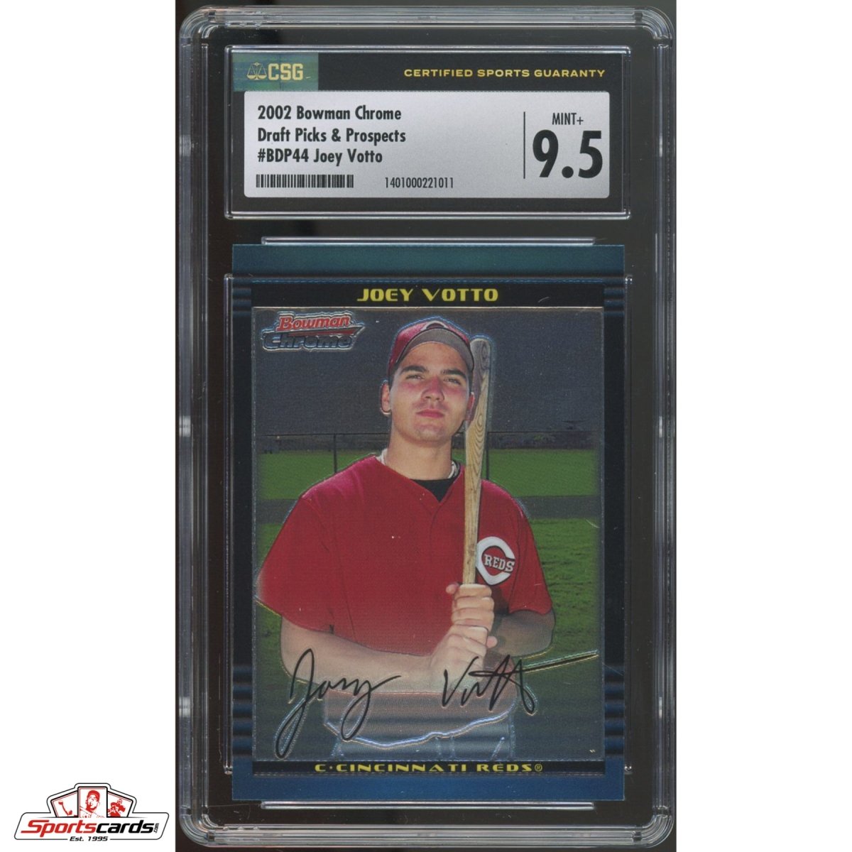 2002 Bowman Draft Chrome Joey Votto RC CSG 9.5 #BDP44
