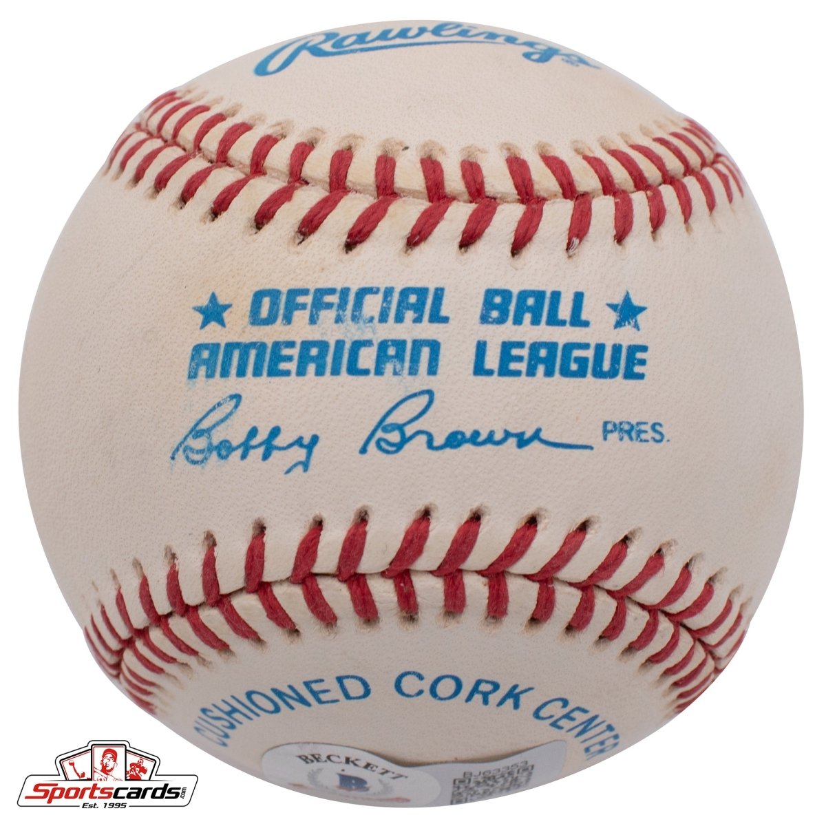 Ben Chapman (d.1993) &quot;.302 Lifetime BA&quot; Single Signed Baseball Beckett BAS