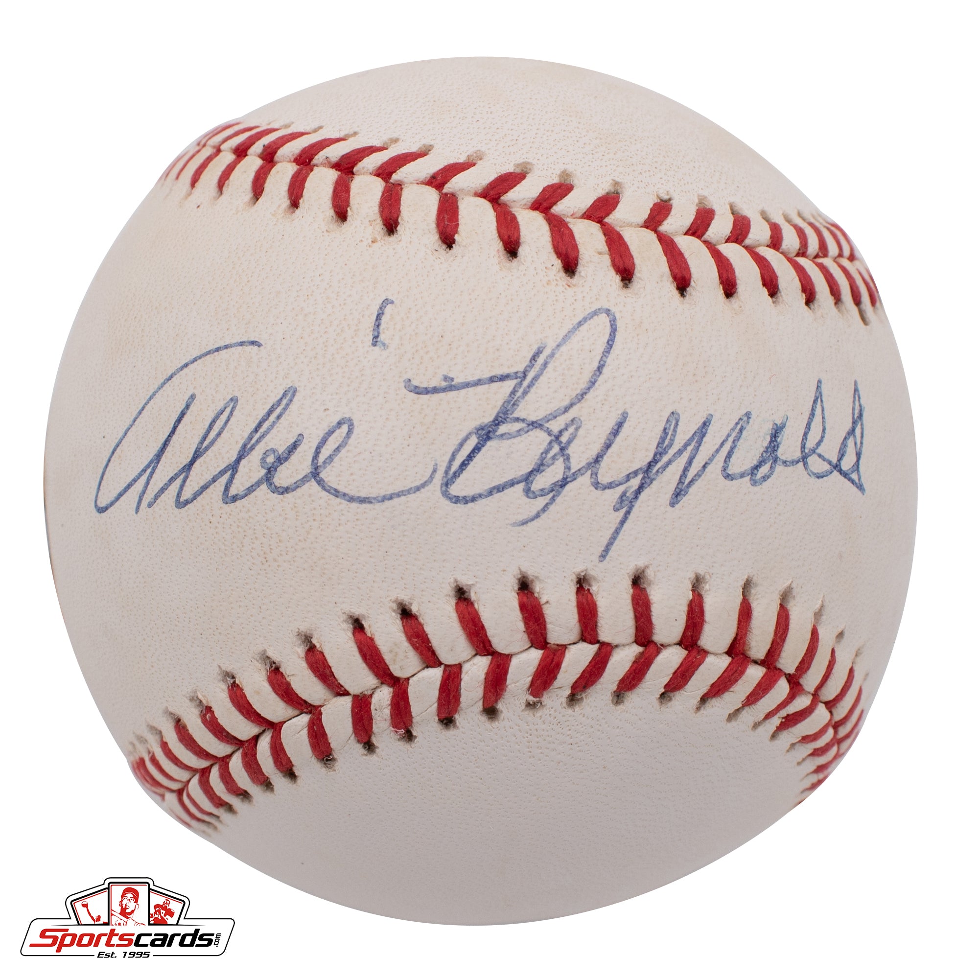 Allie Reynolds (d.1994) Single Signed Baseball NY Yankees Beckett BAS