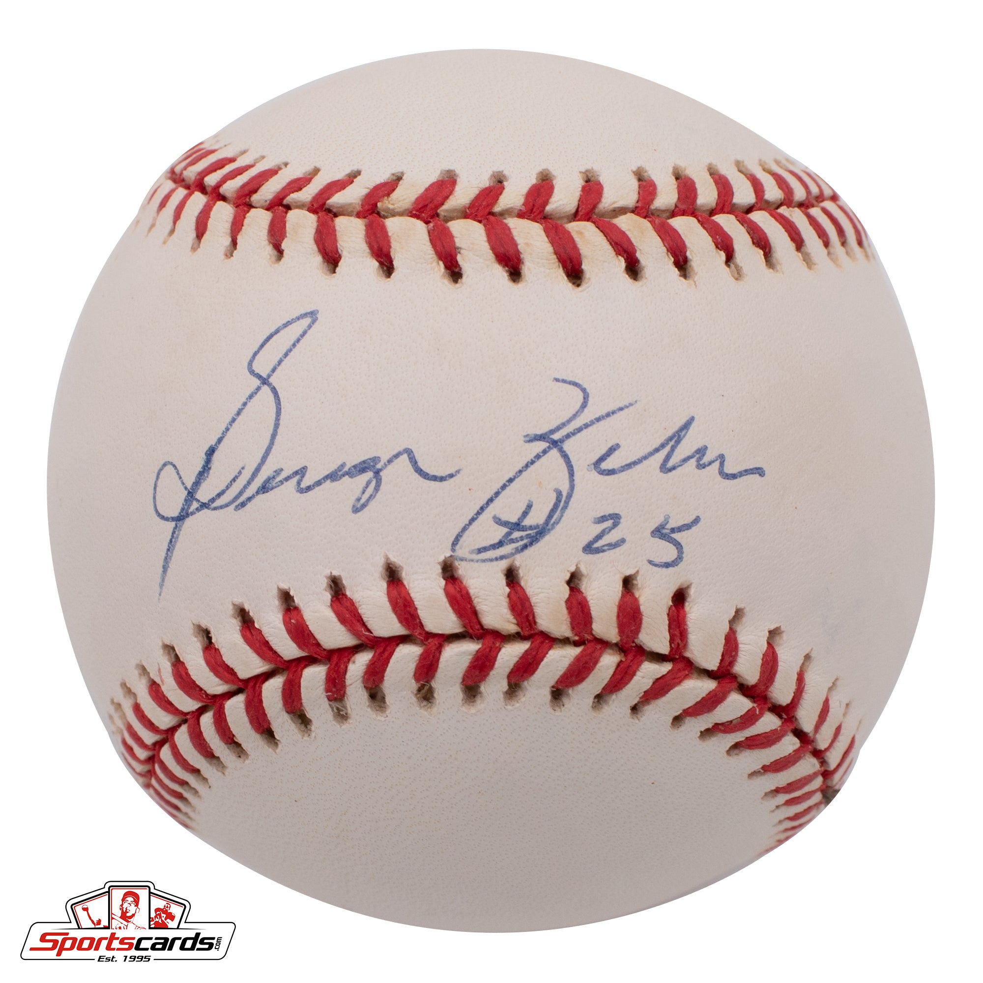 George Zeber Single Signed Baseball NY Yankees Beckett BAS