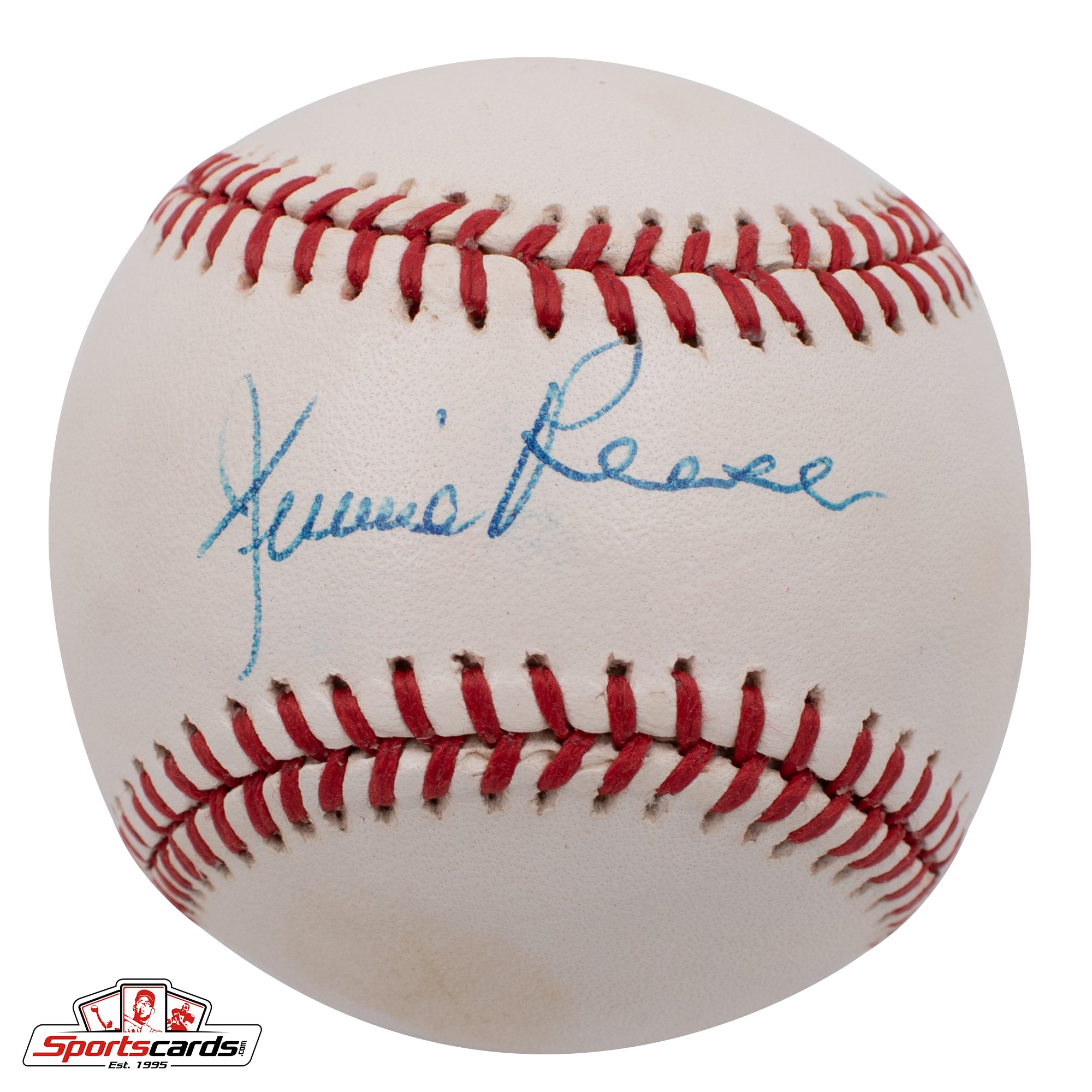 Jimmie Reese (d.1994) Single Signed Baseball NY Yankees Beckett BAS