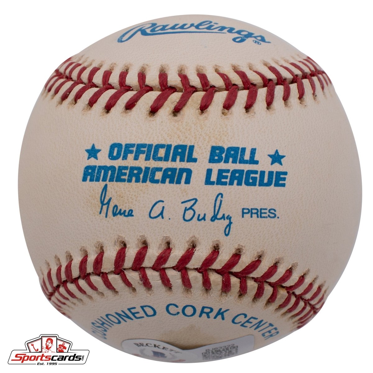 Hank Borowy (d.2004) Single Signed Baseball Beckett BAS Yankees