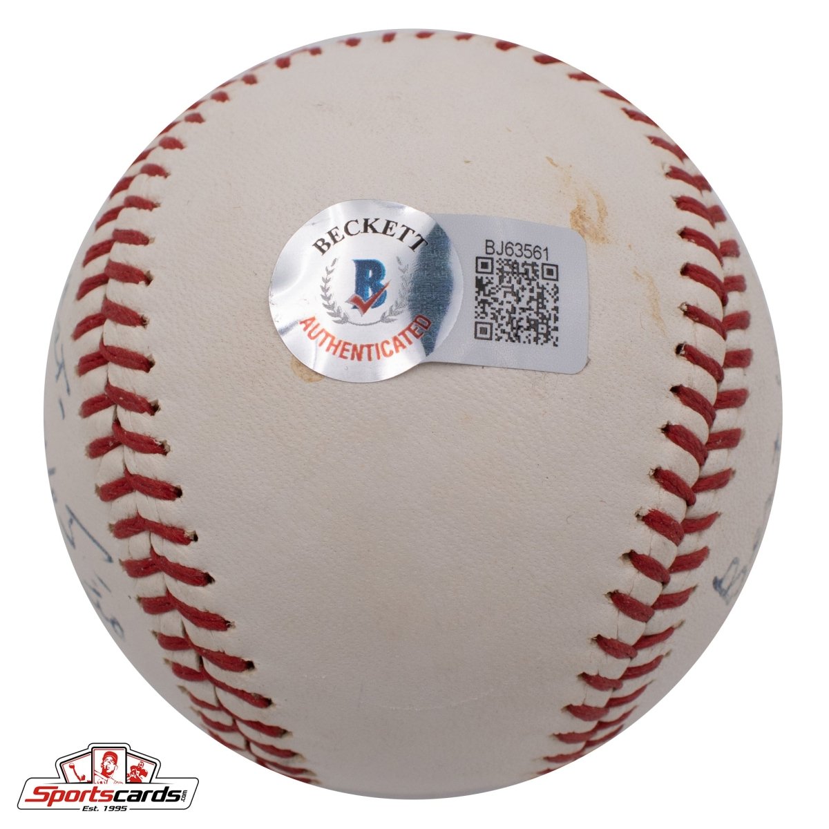Rare Hank Severeid (d.1968) Single Signed Baseball Beckett BAS 1926 Ya