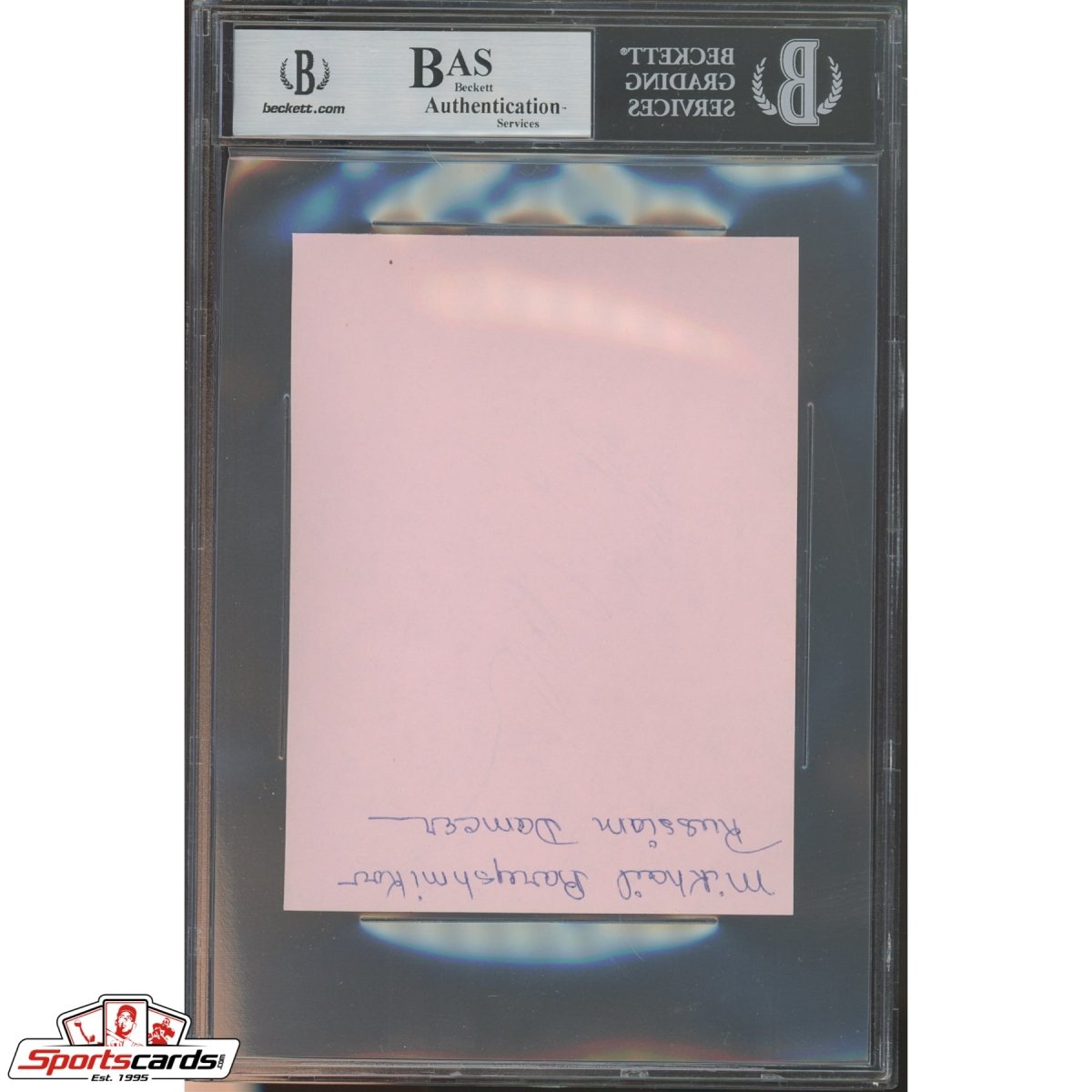 Mikhail Baryshnikov Signed Auto Album Page Beckett BAS