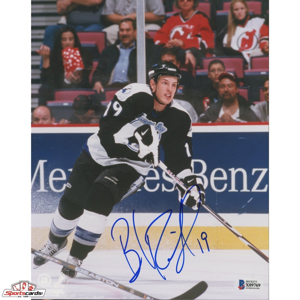 Brad Richards Signed Auto 8x10 Photo Beckett BAS Lightning