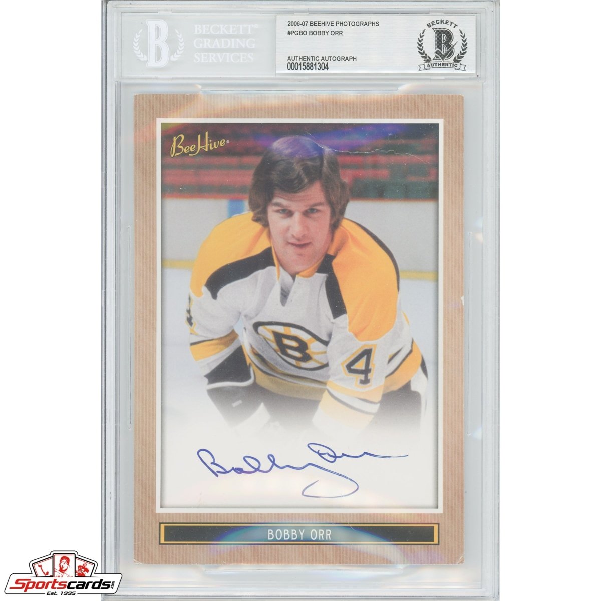 Super Rare 2006-07 UD Beehive PhotoGRAPHS 5x7 Auto Bobby Orr #PG-BO