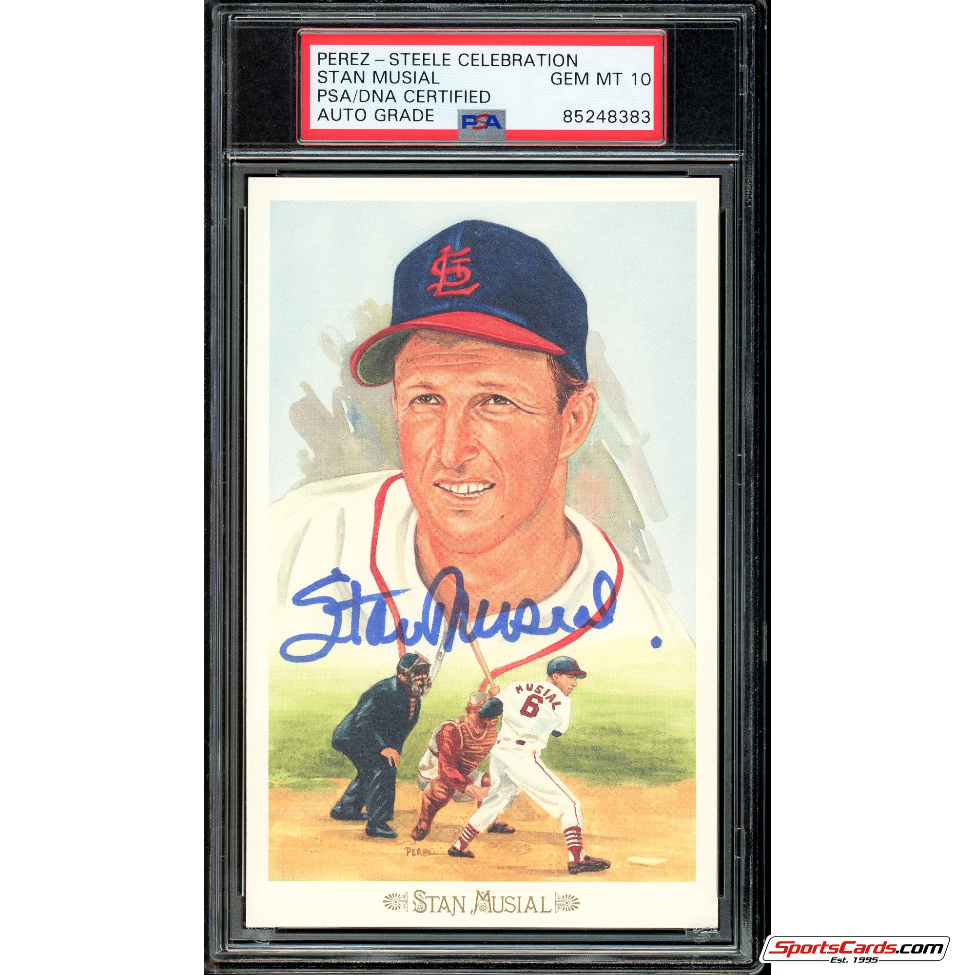 Stan Musial Signed Auto Perez-Steele Celebration PSA Gem Mint 10